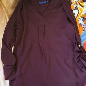 Womens plum colored blouse